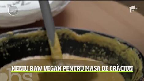 Meniu raw vegan pentru masa de Crăciun