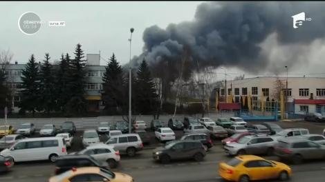Incendiu de amploare la Moscova