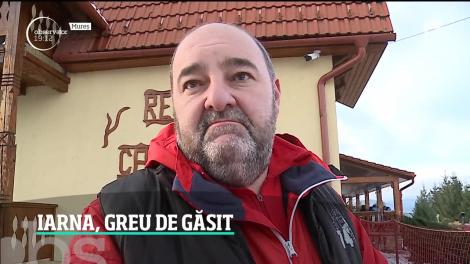 Iarna, greu de găsit pe pârtiile de la munte