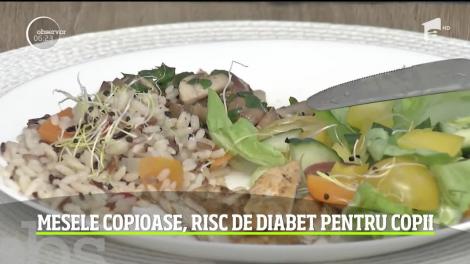 Mesele copioase de sărbători, risc de diabet pentru copii