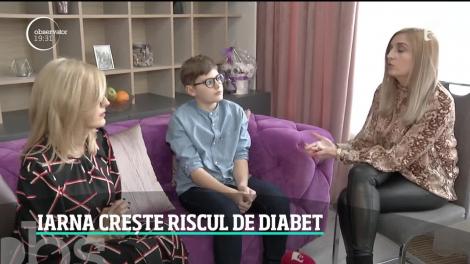 Iarna crește riscul de diabet, mai ales la copii