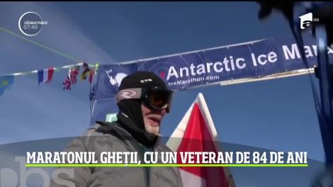 Canadian de 84 de ani, cea mai vârstnică persoană care a parcurs până la capăt maratonul pe continentul îngheţat, Antarctica