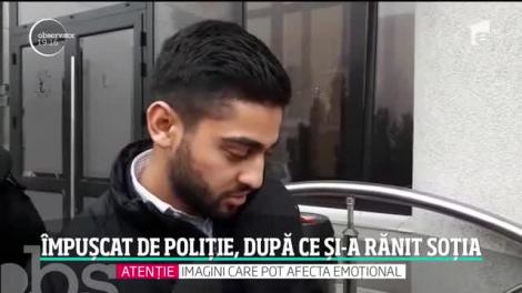 Scene de groază pe o stradă din Tecuci. Un bărbat înarmat şi agresiv a fost împuşcat de poliţişti în plină stradă