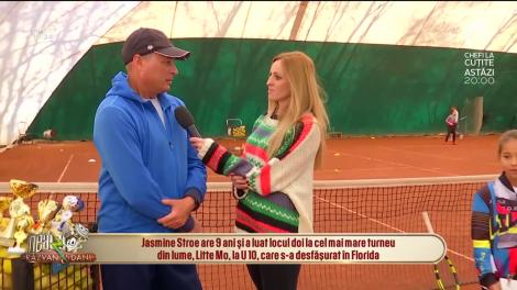 Neatza cu Răzvan şi Dani. Jasmine Stroe, fetița care îi calcă pe urme Simonei Halep: Am început să joc tenis de la doi ani