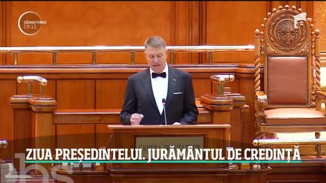 Klaus Iohannis a depus din nou jurmântul de credinţă în faţa Parlamentului