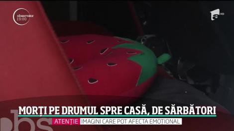 Accident de cod roşu pe o şosea din Neamţ. Un microbuz s-a izbit de un copac de pe marginea drumului