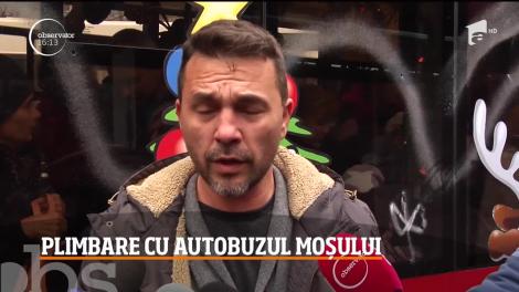 Copiii din Galaţi au întâlnire cu Moş Crăciun în autobuz