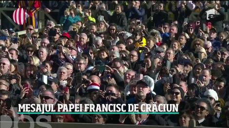 Mesajul Papei Francisc de Crăciun