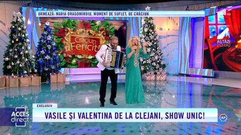 Acces Direct. Vasile Muraru şi Valentina Fătu de la Clejani, show unic! Moment umoristic