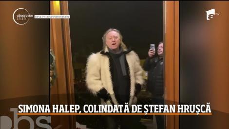 Simona Halep a avut parte de o vizită surpriză în seara de Crăciun. A colindat-o chiar Ştefan Hruşcă