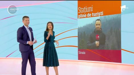 Turiștii au umplut stațiunile de la munte. Deşi nu este zăpadă, turiştii se bucură de atmosfera festivă