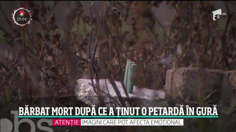 Moartea unui bărbat îi şochează chiar şi pe medicii care le-au văzut pe toate de Sărbători. După o ceartă cu familia, un individ băut, şi-a aprins o petardă în gură
