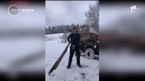 Bătaie cu bâte în comuna Arieșeni, județul Alba