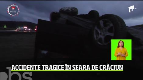 Tragedii pe şosele, în prima zi de Crăciun. Mai mulţi oameni şi-au pierdut viaţa în accidente grave