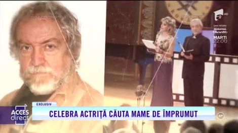 Acces Direct. Alexandra Velniciuc, părăsită de mamă la doi ani. Celebra actriță căuta mame de împrumut