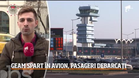 Panică şi pe Aeroportul Otopeni. Piloţii au observat un geam crăpat în cabină