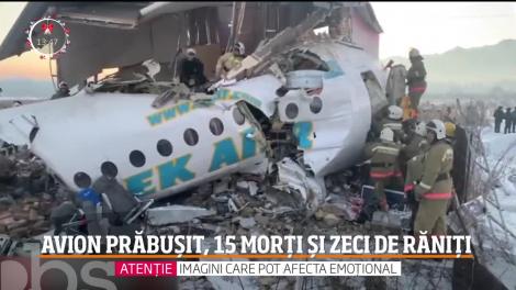 Avion prăbușit, 15 morți și zeci de răniți