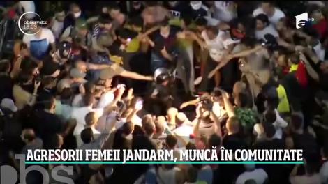 Agresorii jandarmeriţei bătută la protestele din 10 august 2018, condamnaţi la muncă în folosul comunităţii