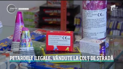 Petardele ilegale, vândute la colț de stradă, provoacă răni grave