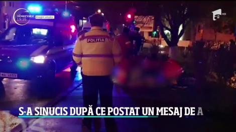 Un tânăr de 25 de ani s-a sinucis după ce a postat un mesaj de adio