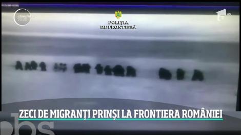 Zeci de migranți prinși la frontiera României