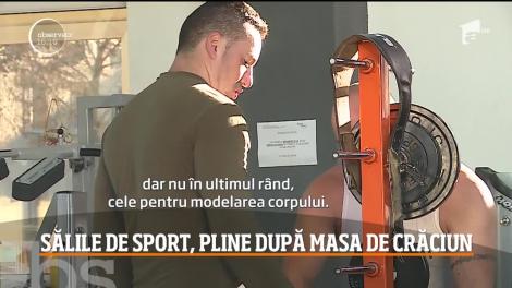 Sălile de sport, pline după masa de Crăciun
