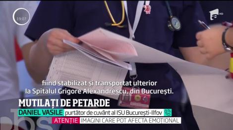 Artificiile au provocat un incendiu într-un bloc din Galaţi şi zeci de oameni au fost răniţi de petarde