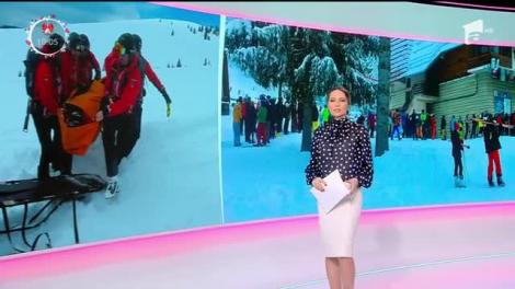 Zeci de turiști răniți pe pârtii. O tânără a fost la un pas să rămână paralizată
