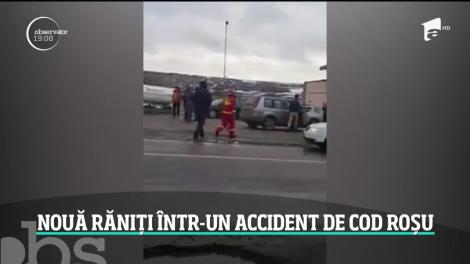 Un accident teribil a activat planul roşu de intervenţie în Botoşani. Nouă oameni au ajuns la spital