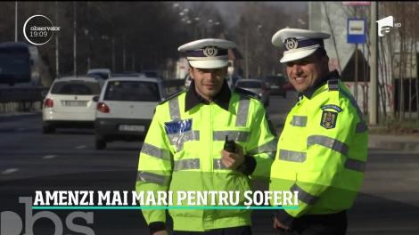 Primii șoferi care au încalcat regulile au plătit bani grei. O amendă de 300 de lei costă acum peste 500