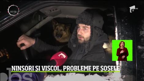 Accidente pe șosele, mașini blocate în zăpadă