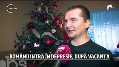 Românii intră în depresie, după vacanța de iarnă