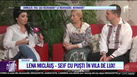 Acces Direct. Artista Lena Miclăuş şi soţul ei au strâns o avere frumoasă împreună. Au în casă un seif cu arme
