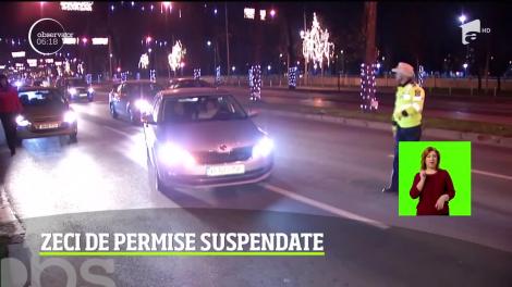 De Sfântul Ion, poliţiştii au ieşit pe stradă, la vânătoare de şoferi care s-au urcat băuţi la volan