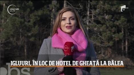 Igluuri, în loc de hotel de gheață la Bâlea Lac