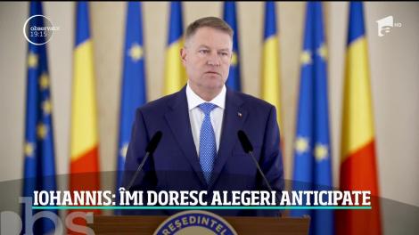 România ar putea avea alegeri anticipate! Chiar preşedintele Klaus Iohannis face anunţul