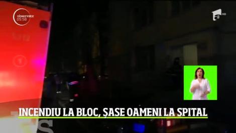 S-a dat alarma la Galaţi. Șase oameni au ajuns la spital după ce un incendiu puternic a izbucnit într-un bloc