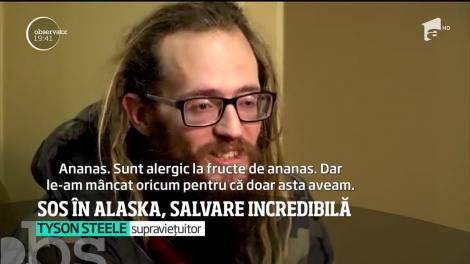 Salvarea a venit pe calea aerului pentru un tânăr care a rămas izolat în munţi. Într-o zi a avut ideea de a scrie un mesaj de alarmă în zăpadă