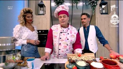 Rețeta Zilei - Neatza cu Răzvan şi Dani. Păstrăv îmbujorat, o gustare pe bază de păstrăv afumat și mere coapte