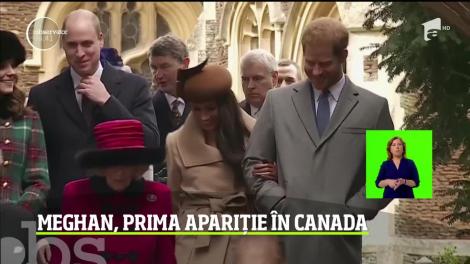 Meghan Markle, prima apariție în Canada