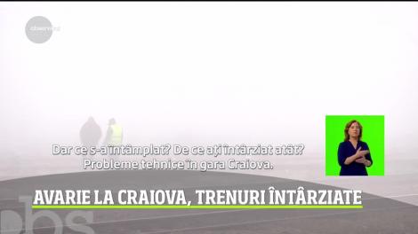 Avarie în gara Craiova! Întârzierile trenurilor au ajuns la aproape 200 de minute