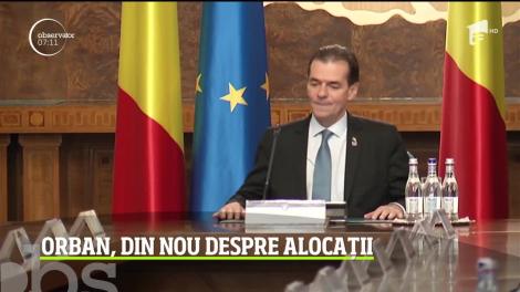 După ce s-a consultat cu preşedintele Iohannis la Cotroceni, Ludovic Orban a vorbit din nou despre legea care dublează alocaţiile copiilor