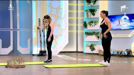 Fitness cu Roxana Chiperi, la Neatza cu Răzvan și Dani. Exerciții de stretching ușoare pentru acasă
