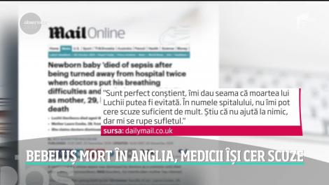 Copilul unui român a murit în Marea Britanie la doar câteva zile de la naştere. Medicii de acolo i-au pus un diagnostic greşit de două ori!