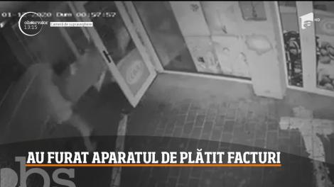 Automat de încasat facturi, furat dintr-un magazin din Cluj
