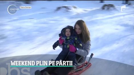 Pârtiile au fost luate cu asalt de turişti în toate staţiunile!