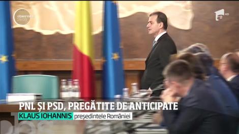 PNL și PSD, pregătite de alegeri anticipate