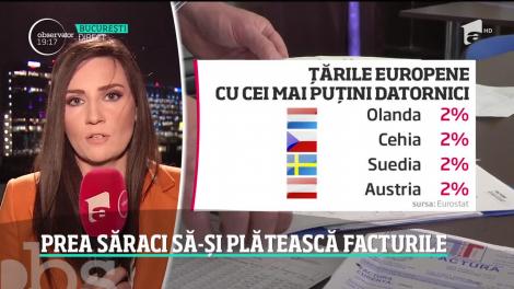 România, codaşă în Europa la plata facturilor la utilităţi. Suntem pe locul patru în topul restanţierilor