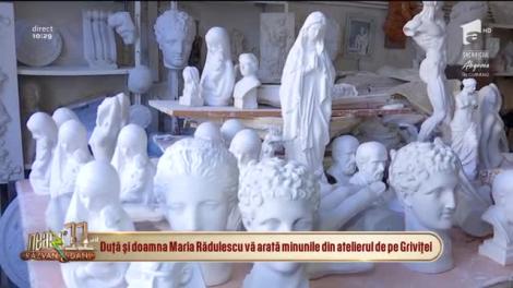 La 84 de ani, doamna Maria dă viaţă chipurilor din ipsos de aproape două decenii!