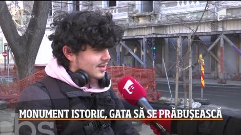 O clădire, monument istoric din Galaţi, stă să se prăbuşească